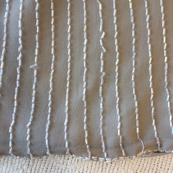 Vintage 80βs Silk Beaded Formal Top, Size Large - Picture 8 of 17